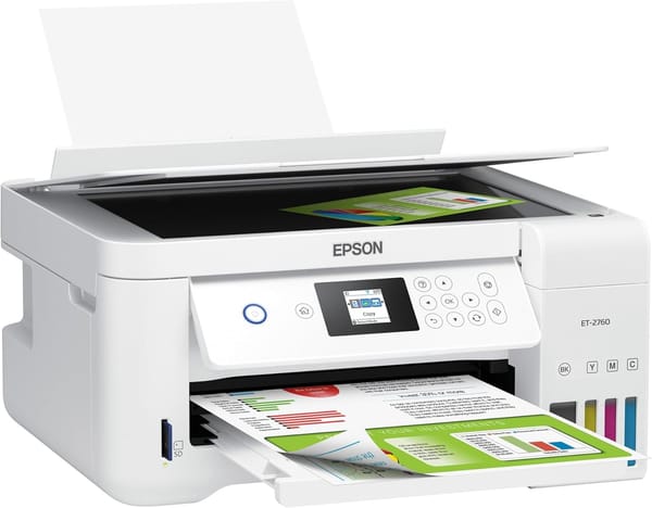 Epson EcoTank ET-2760 Is a 5-Star Inkjet Workhorse