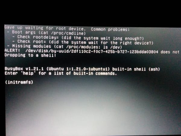 Fix: Ubuntu Laptop Stuck on the Initramfs Screen